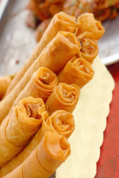 Thailand dessert, Mix flour, coconut and then fried. — Stock Photo, Image