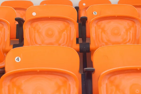 Seat grandstand in an empty stadium — Stock Photo, Image