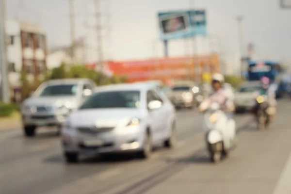 Auto in movimento sulla strada in Thailandia . Foto Stock Royalty Free