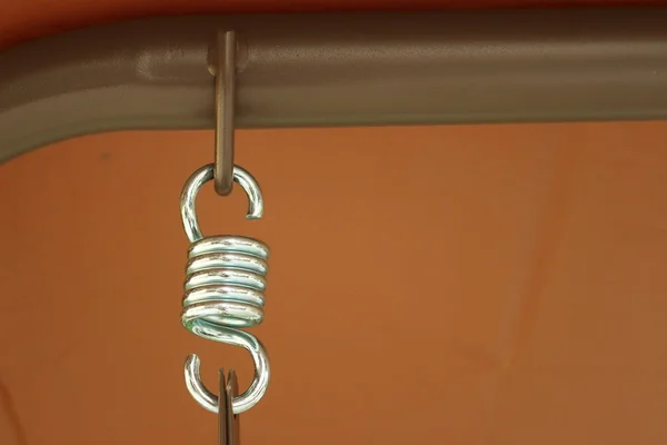 Spring hanger with a rope at the park — Stock Photo, Image