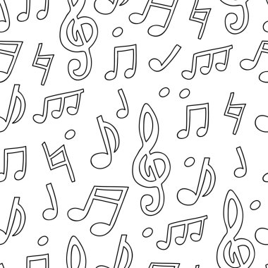 Nota sorunsuz vektör desen