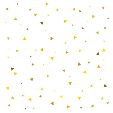 Altın üçgen soyut desen