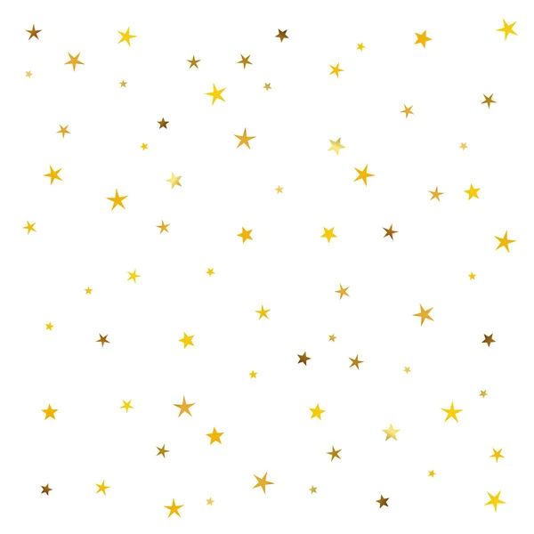 Абстрактный рисунок золотых звёзд — стоковый вектор