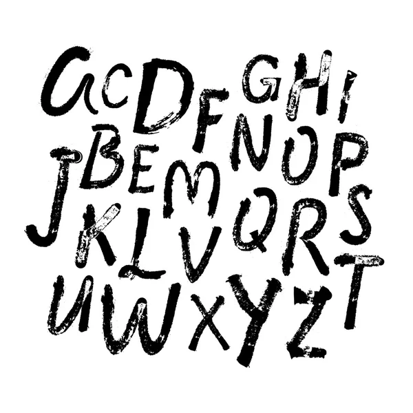 Alphabet Peint à la main — Image vectorielle