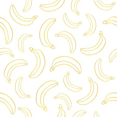 Sorunsuz vektör desen altın muz