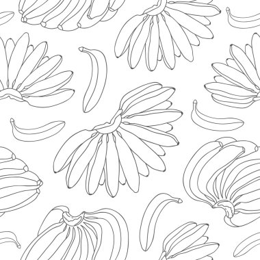 Sorunsuz vektör desen muz