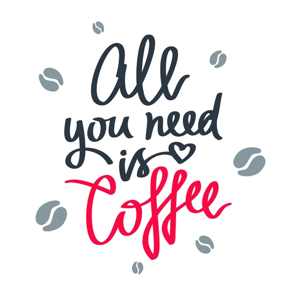 All you need is coffee — Stock Vector