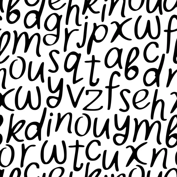 Vectoriële naadloze patroon van de letters van het alfabet — Stockvector