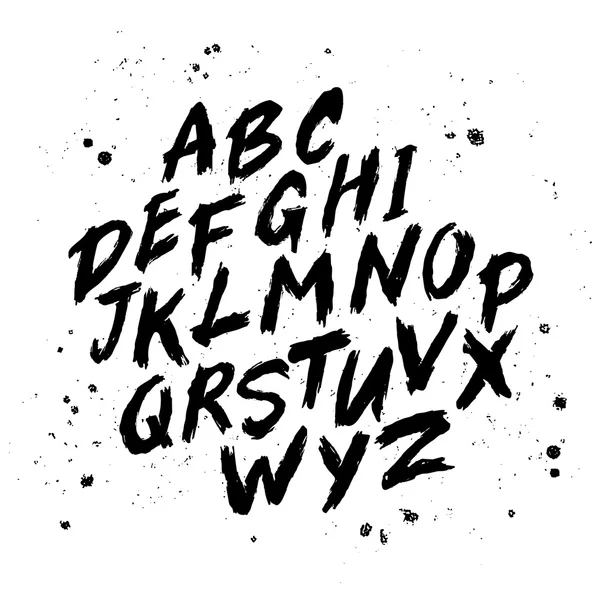 Vektor handgezeichnetes Alphabet — Stockvektor