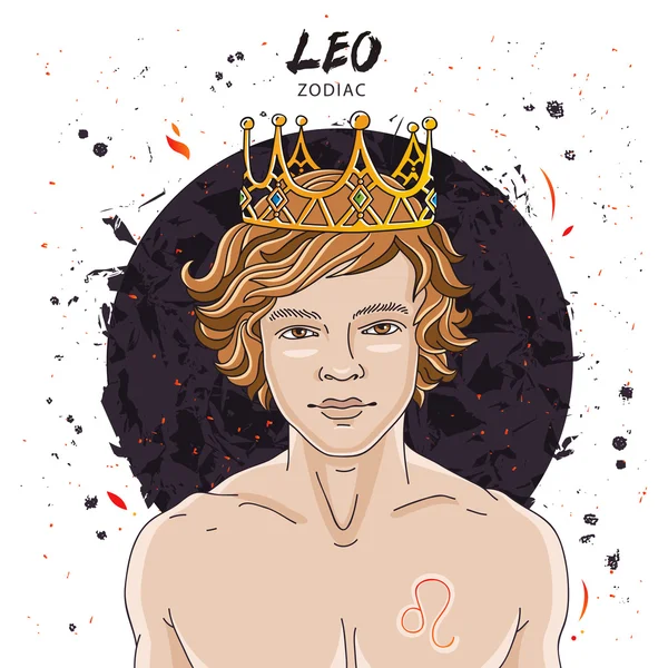 レオの星占い星占い記号 — ストックベクタ