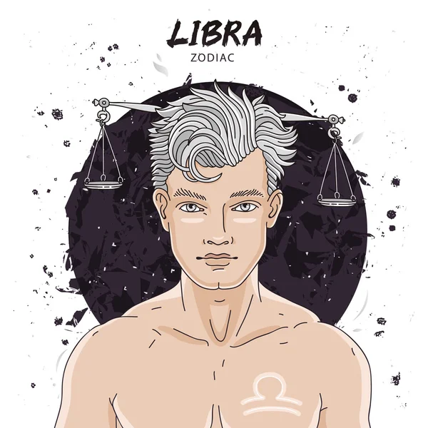 Signo de horóscopo astrológico de Libra — Archivo Imágenes Vectoriales
