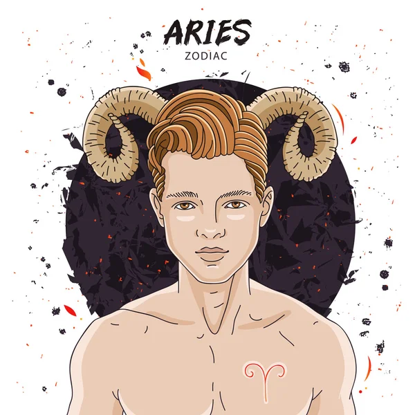 Signo del horóscopo astrológico Aries — Archivo Imágenes Vectoriales