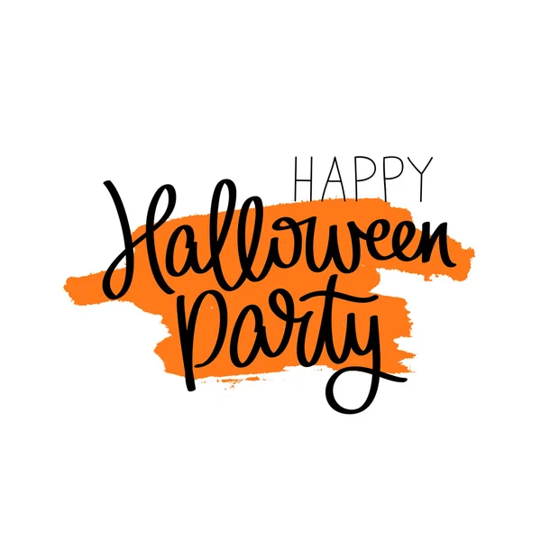 Bonne fête d'Halloween. Calligraphie — Image vectorielle