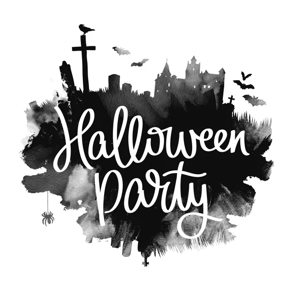 Fête d'Halloween. Calligraphie des tendances — Photo