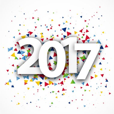 Rakamlar 2017. Mutlu yeni yıl ve mutlu Noeller