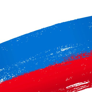 Rus bayrağı. Beyaz-mavi-kırmızı bayrak. Rusça üç renkli. Vektör illüstrasyonu.