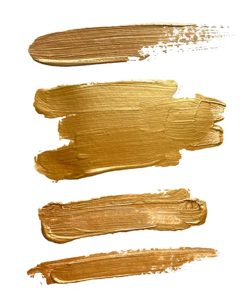 Gyönyörű Texturált Arany Ütések Fehér Háttérrel Arany Forró Fólia Arany — Stock Fotó