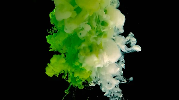 Nube Tinta Verde Blanca Fondo Mágico Cósmico Hermoso Fondo Abstracto —  Fotos de Stock