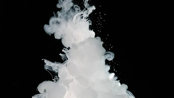 Абстрактный Фон Волны Молочных Чернил Брызги Белых Красок Воде Белое — стоковое фото