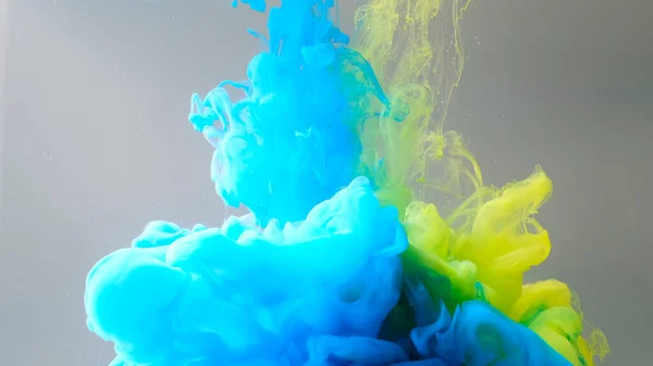 Nube Tinta Color Sobre Fondo Gris Hermoso Fondo Abstracto Acuarela —  Fotos de Stock