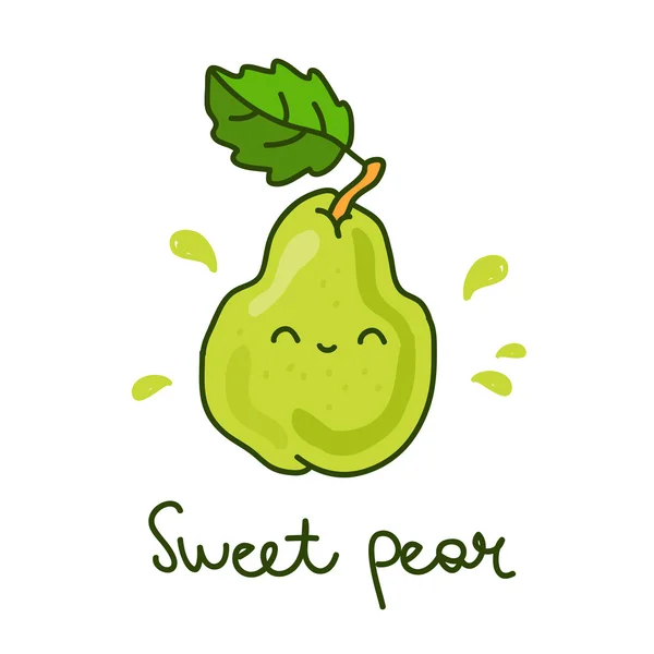 Sweet pear — Stock Vector