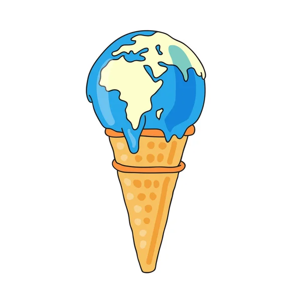 Ice - cream kegel — Stockvector