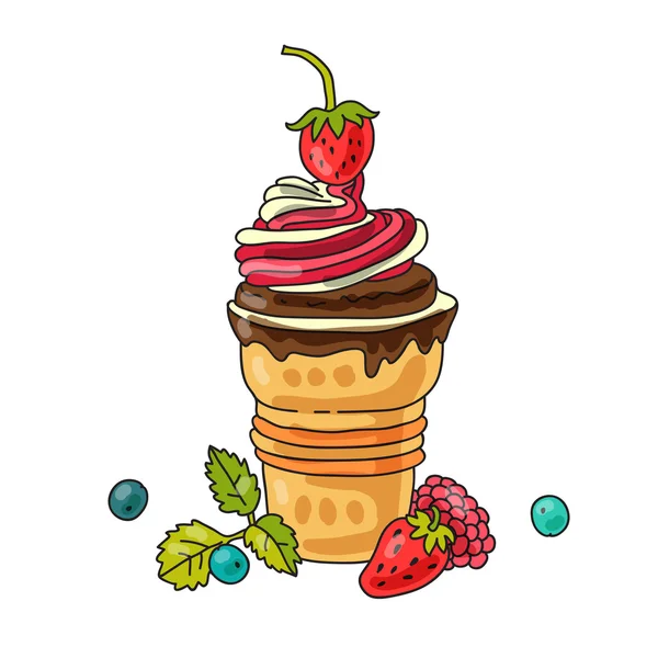 Ice - cream cone — Wektor stockowy