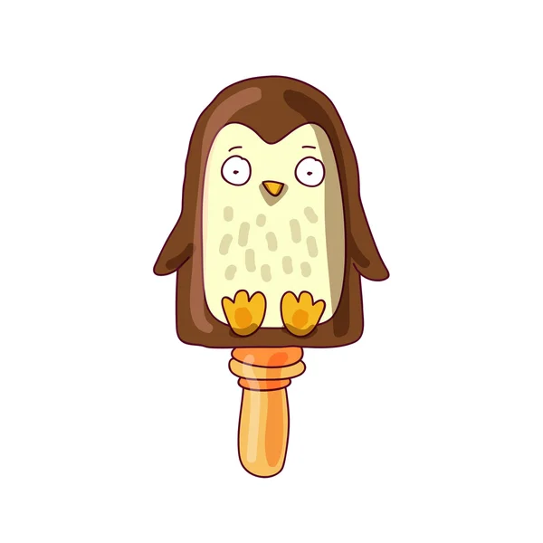 Ice Cream - pinguïn — Stockvector