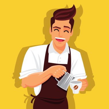 Cute, komik barista