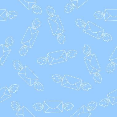 Sorunsuz vektör desen uçan zarf