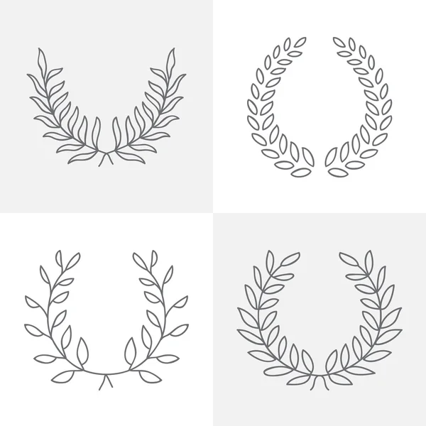 Other wreaths. Vector. — Stock Vector