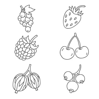 beyaz zemin üzerinde farklı meyveler