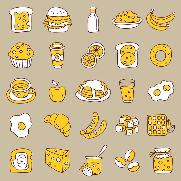 Icono para el desayuno — Vector de stock