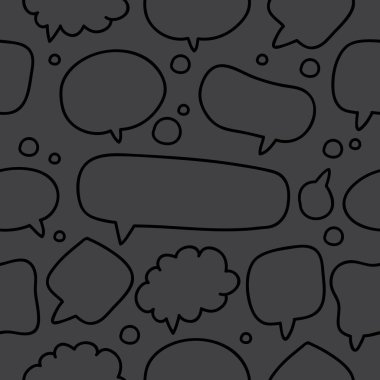 Farklı kabarcık sorunsuz vektör desen