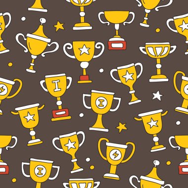 Sorunsuz vektör desen farklı bardak