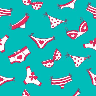 İç çamaşırı sorunsuz vektör desen