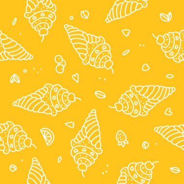 Sorunsuz vektör desen dondurma