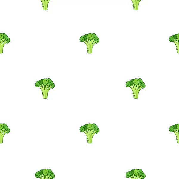 Brokoli sorunsuz vektör desen — Stok Vektör