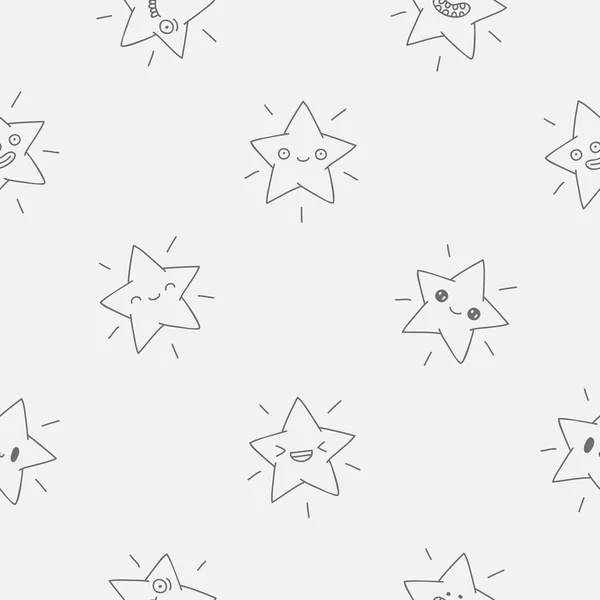 Patrón vectorial inconsútil de estrellas — Vector de stock