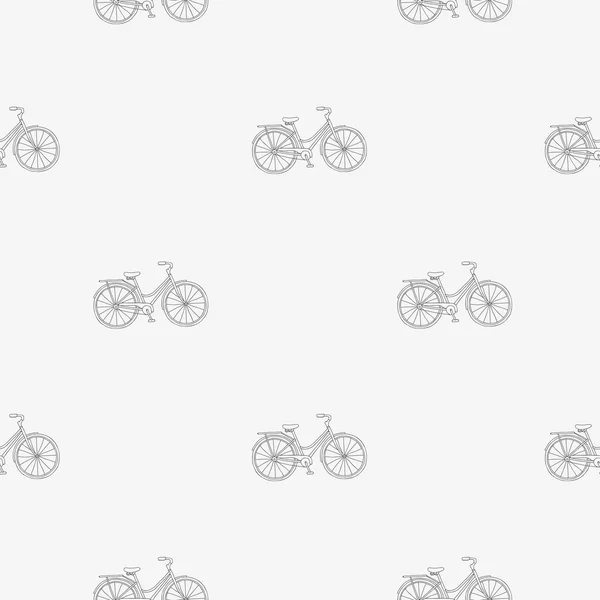 Seamless vector pattern of the bike — Stock Vector