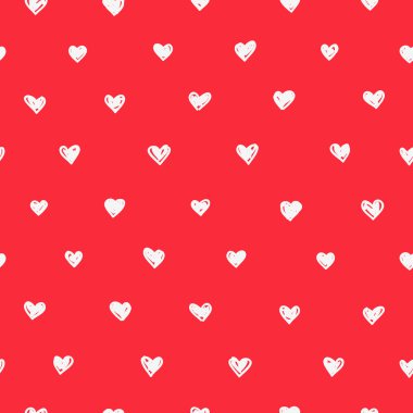 Kalplerin sorunsuz vektör geometrik desen