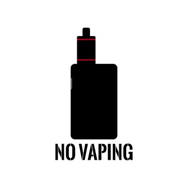 Sign, sticker, which prohibits smoking electronic cigarettes clipart