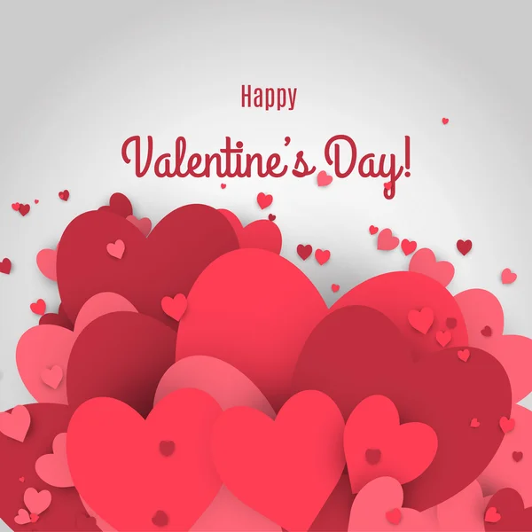 Valentine's Day sprzedaż. Litery z tło valentine serca i odbicie. — Wektor stockowy
