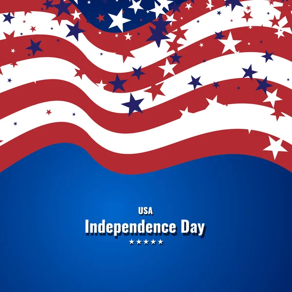 Día de la Independencia de EE.UU. fondo abstracto con bandera americana — Archivo Imágenes Vectoriales