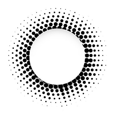 Noktalı resim arka plan daire afiş