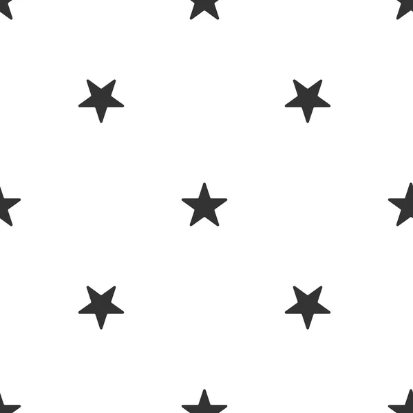 Skandinavisches nahtloses Muster mit Sternen — Stockvektor