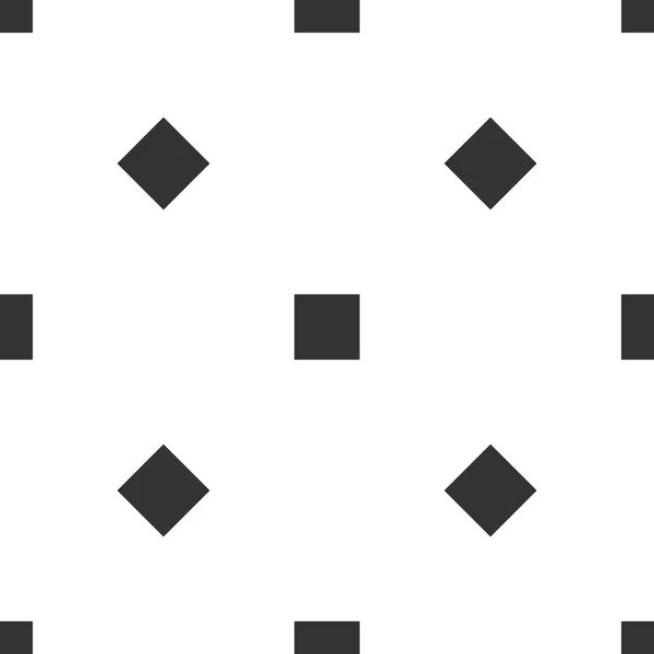 흑인과 백인 원활한 사각형 패턴 — 스톡 벡터