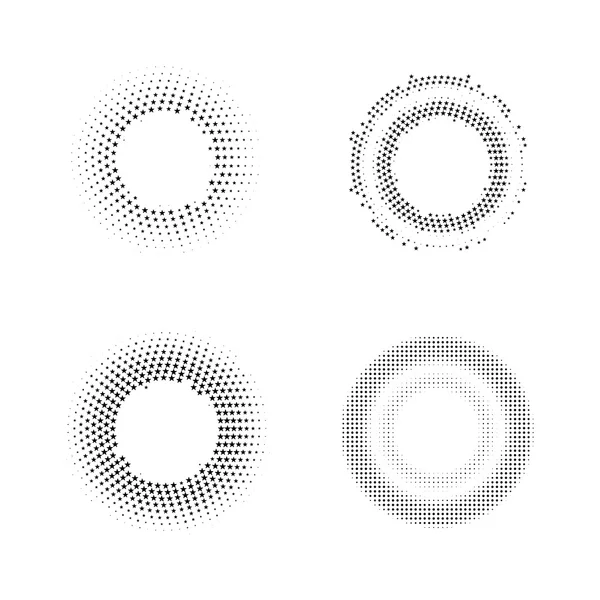 Cercle bannière sur le fond demi-teinte — Image vectorielle