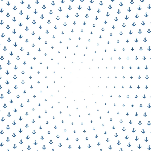 半色调抽象蓝色锚元素的背景 — 图库矢量图片