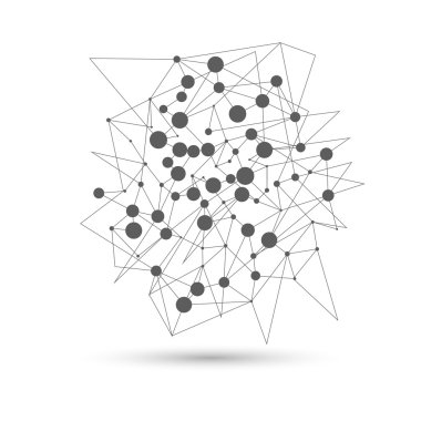 Arka plan bağlantıları ile. Daire ve çizgi deseni.  